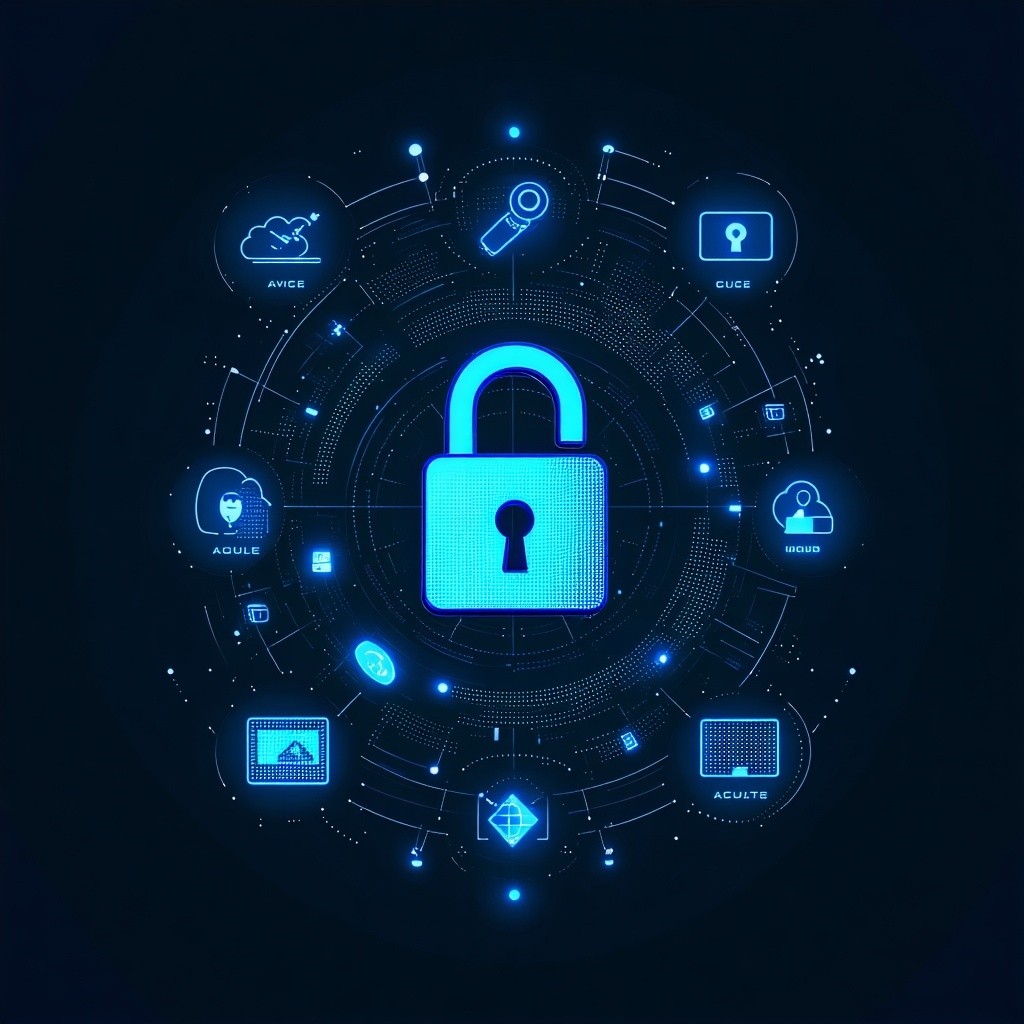 security automation with dark background