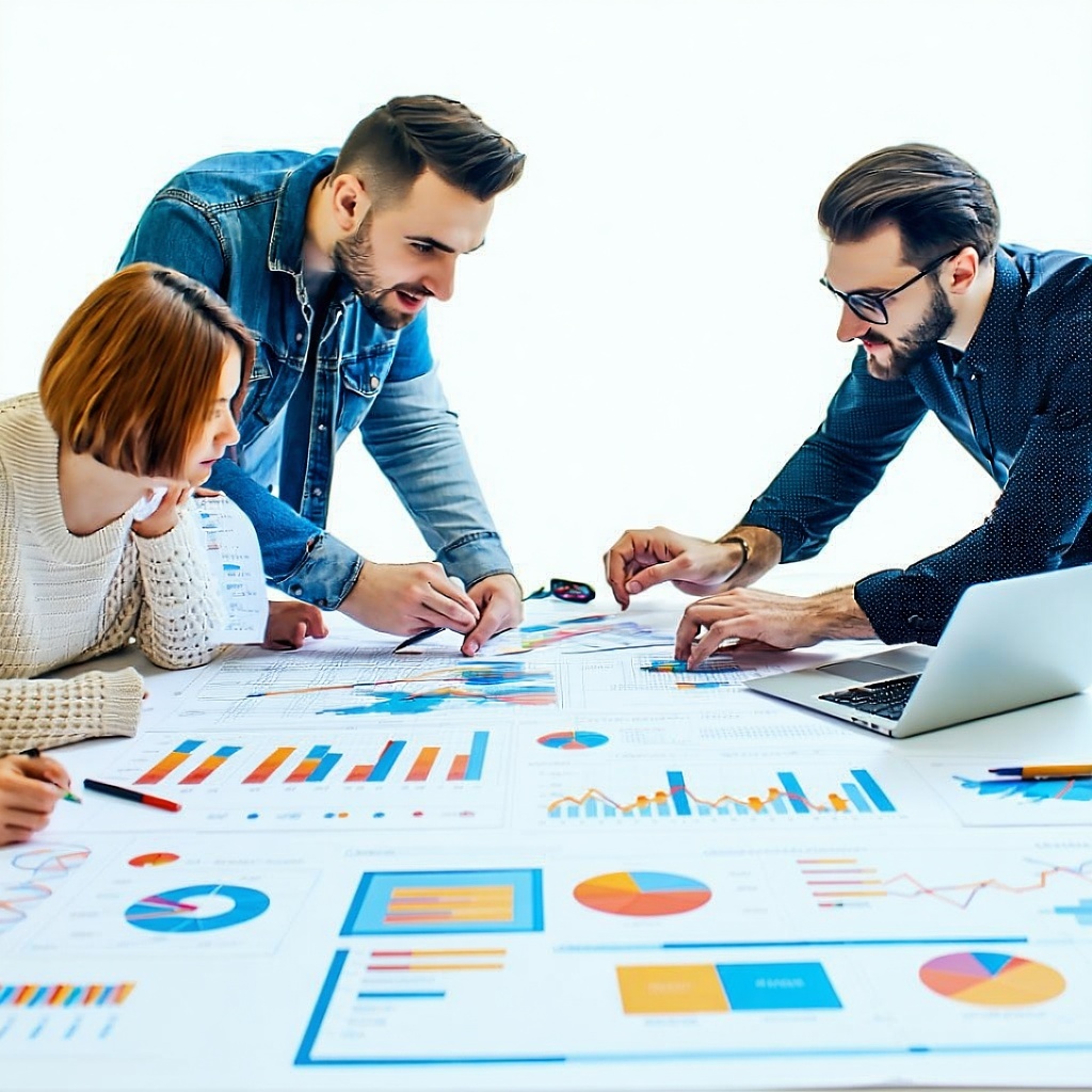 technology people working together